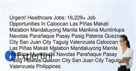 Urgent! Hotel jobs in Pasay .